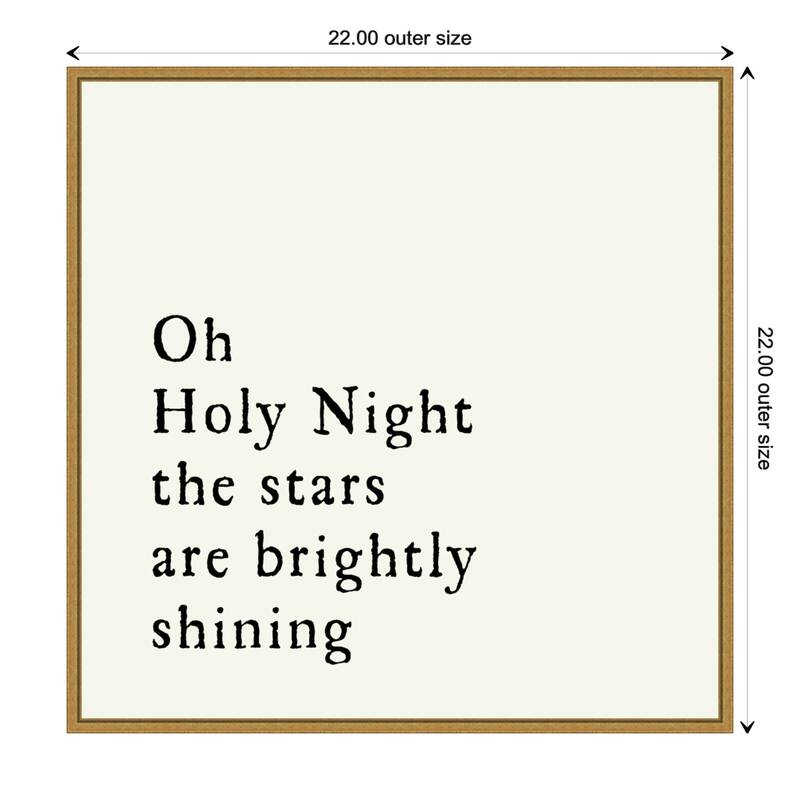 Oh Holy Night by Amanti Art Portfolio Framed Canvas Wall Art