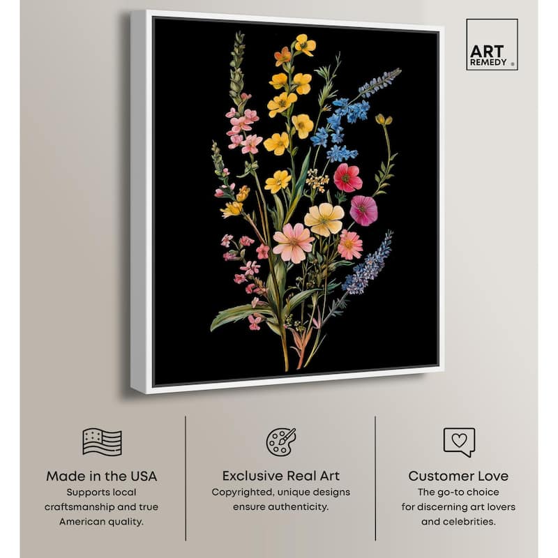 Darkling Daisies I Canvas by Art Remedy