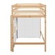 preview thumbnail 35 of 34, Twin Size Loft Bed with Built-in Storage Wardrobe & 2 Windows, Wooden Bed Frame w/Ladder & Safety Guardrail for Boys & Girls