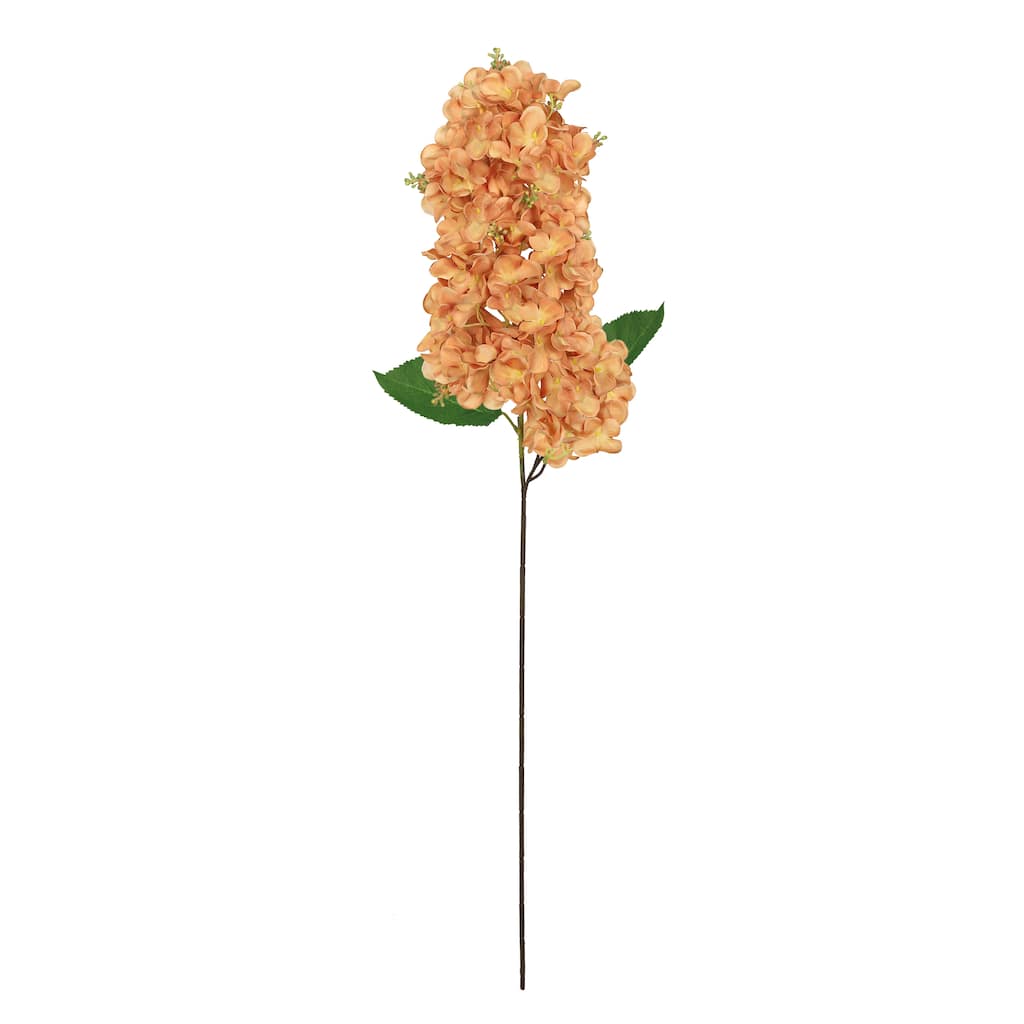 Set of 2 Deluxe Cafe Brown Artificial Cone Hydrangea Flower Stem Spray 34in - 35" L x 5" W x 5" DP
