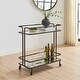 preview thumbnail 3 of 3, Uttermost Erivo Bronze Bar Cart - 34"W x 16"D x 32"H