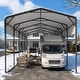 preview thumbnail 47 of 81, Heavy-Duty Metal Carport with Upgraded Galvanized Steel Roof – Ideal Shelter for Cars, Boats, and Tractors
