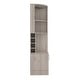 preview thumbnail 31 of 40, TUHOME Syrah Corner Bar Cabinet with 2-Doors and 8 Cubbies - N/A Light Grey