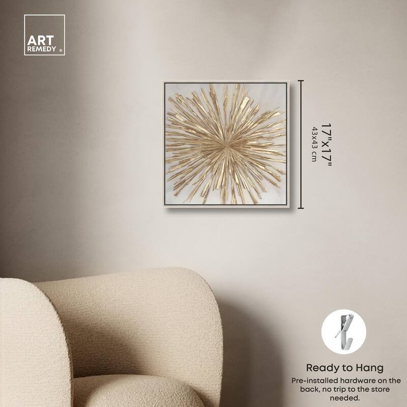 Golden Zenith Canvas by Art Remedy
