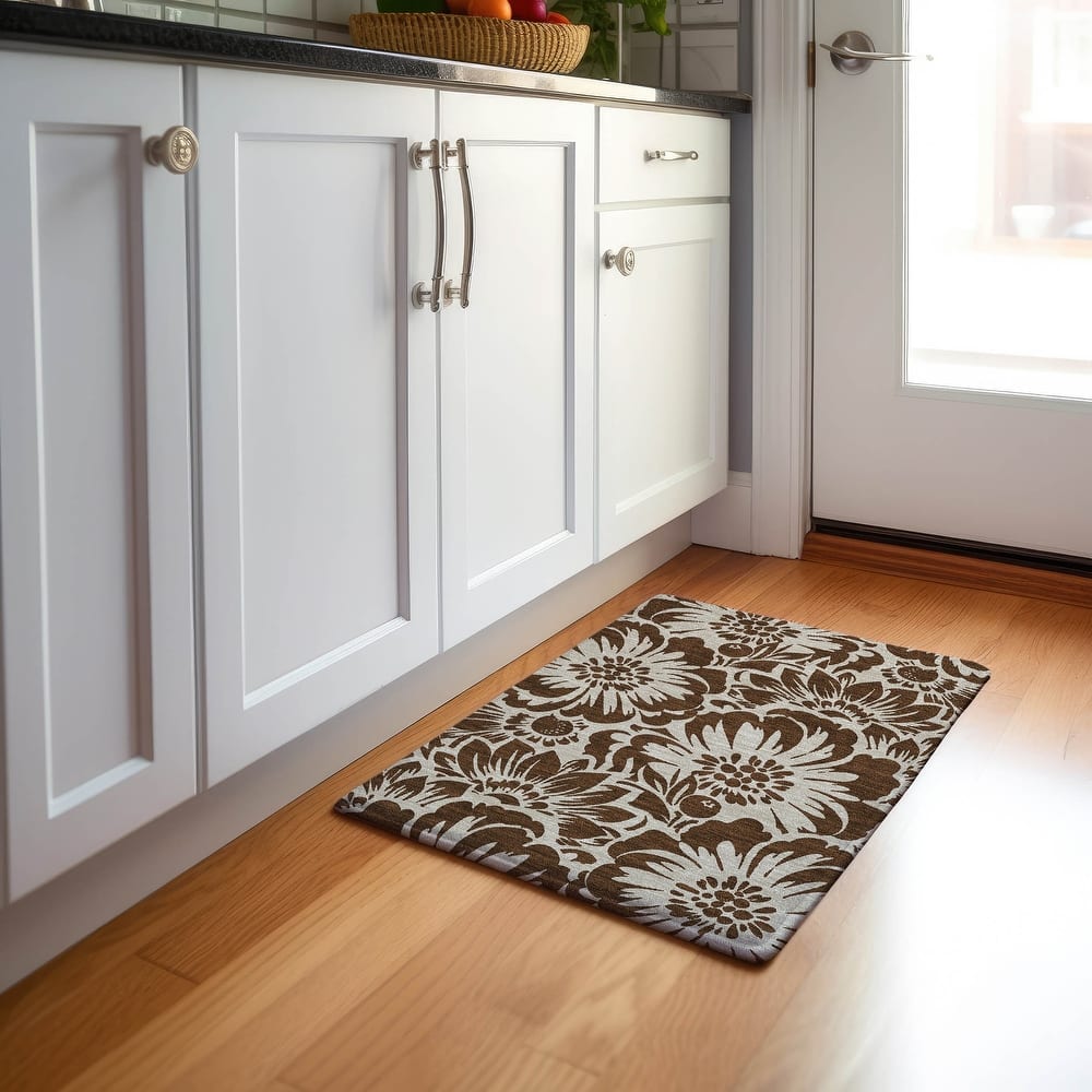 Premium Washable Super Soft Modern Floral Mayfield Rug