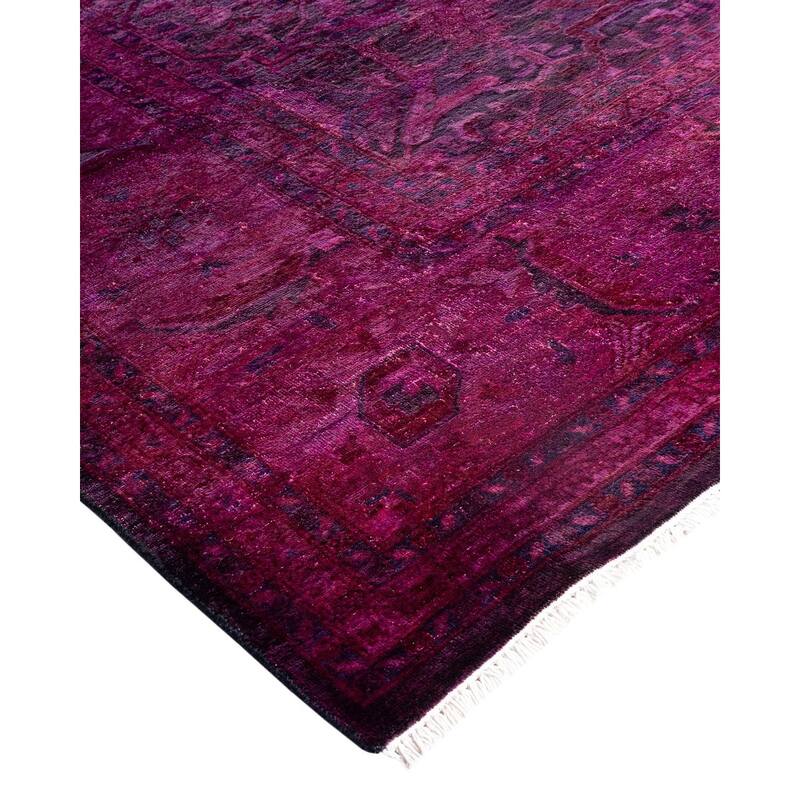 Fine Vibrance One-of-a-Kind Hand-Knotted Area Rug - Pink, 8' 0" x 10' 1" - 8' 0" x 10' 1"