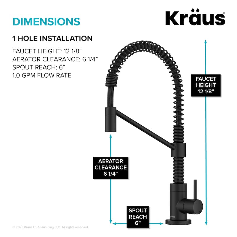 Kraus Bolden 1-Handle Drinking Water Dispenser Beverage Kitchen Faucet
