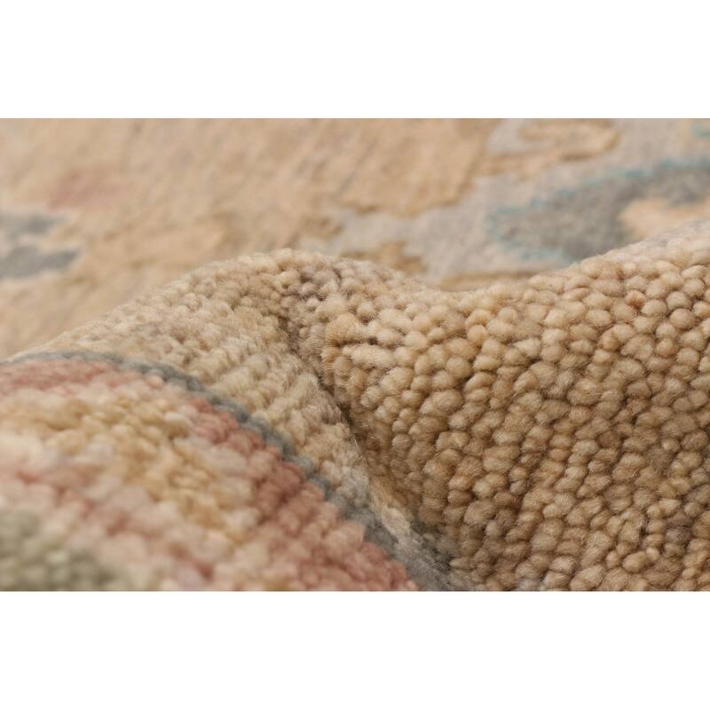 ECARPETGALLERY Hand-knotted Jules Serapi Khaki Wool Rug - 9'10 x 13'9
