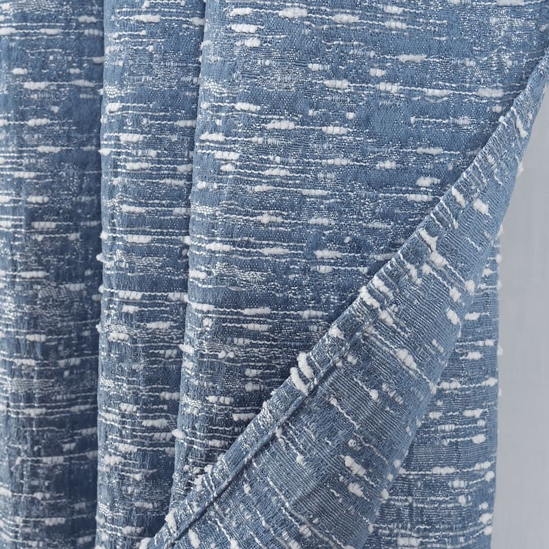 Roman Burlap Woven Jacquard Window curtain Panel Pair