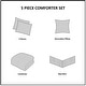 preview thumbnail 13 of 12, Madison Park Celeste 5 Piece Microfiber Ruffled Comforter Set