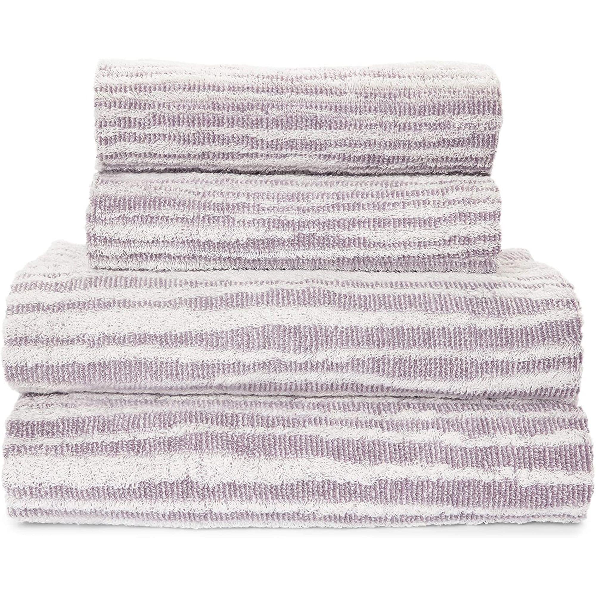 Pink and shop gray towels