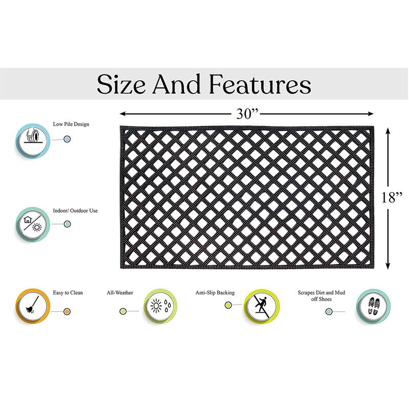 A1HC First Impression Diamonds 100% Rubber Pin Mat with Beautifully Hand Bronze Finish