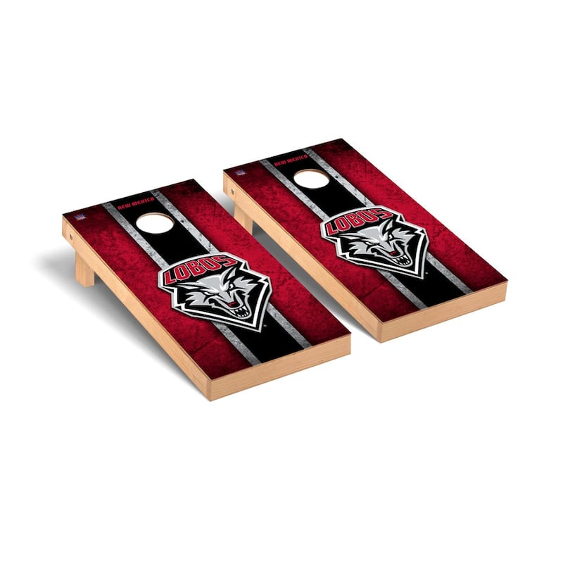 New Mexico Lobos 2x4 Pro Cornhole Boards - V3 - Include Carrying Case