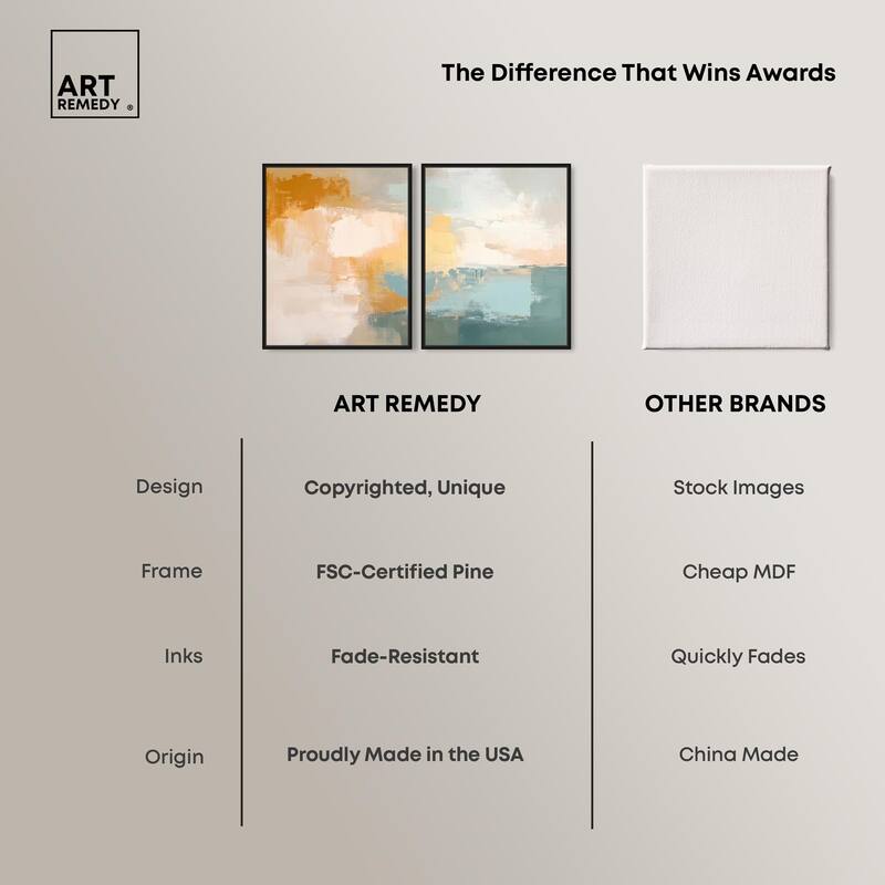 Muted Melody I Canvas Set of 2 by Art Remedy