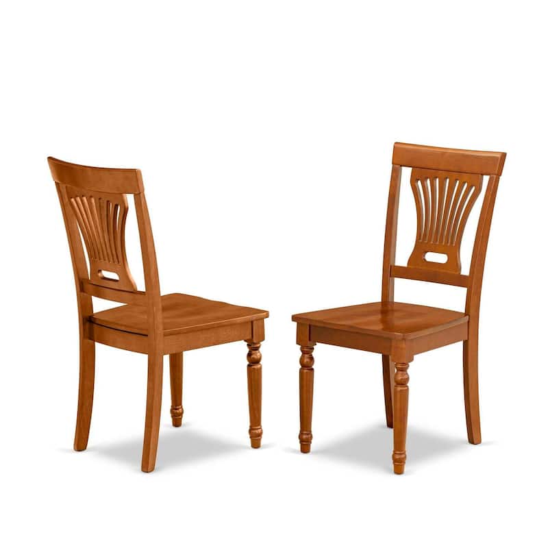 Rustic Kitchen Table Set 5 Piece - Dining Room Table with Chairs - Small Space Friendly