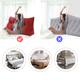 WOWMAX Large Reading Wedge Headboard Pillow for Bed Rest Back Support
