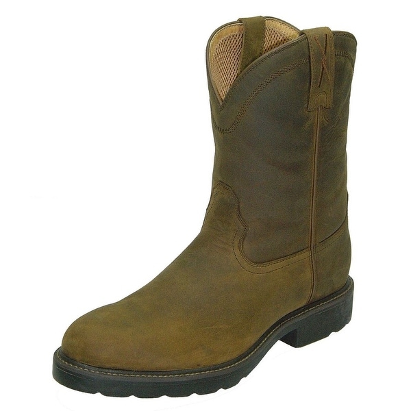 mens black distressed cowboy boots