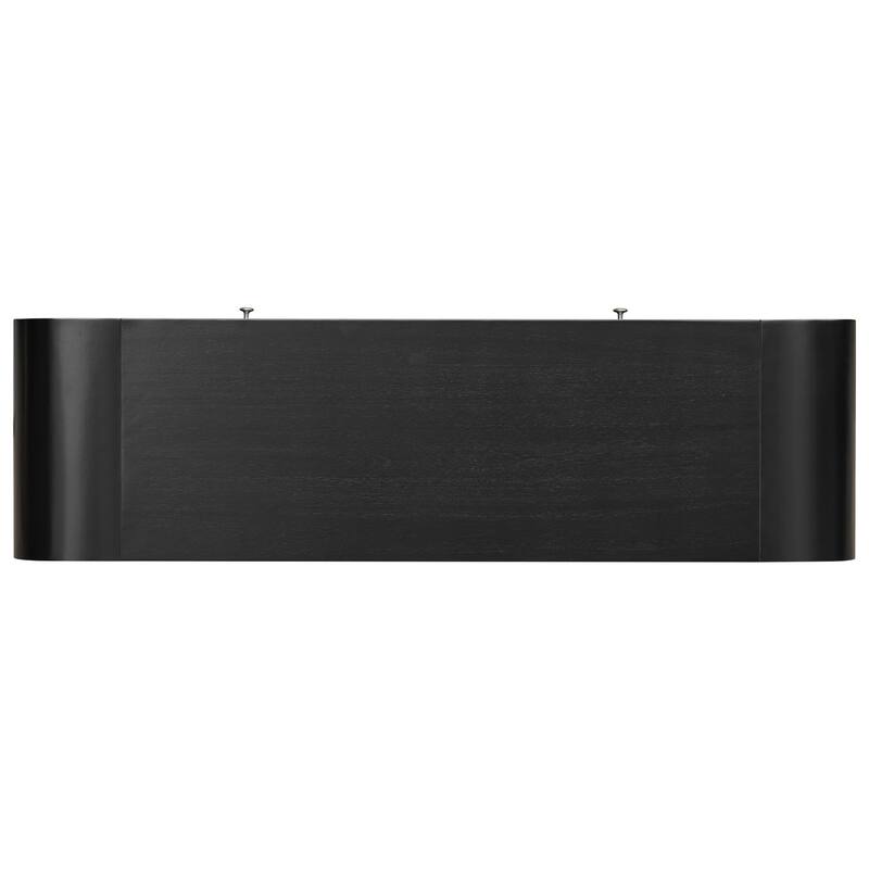54" Rustic Console Table with Fluted Drawer Front for Living Room