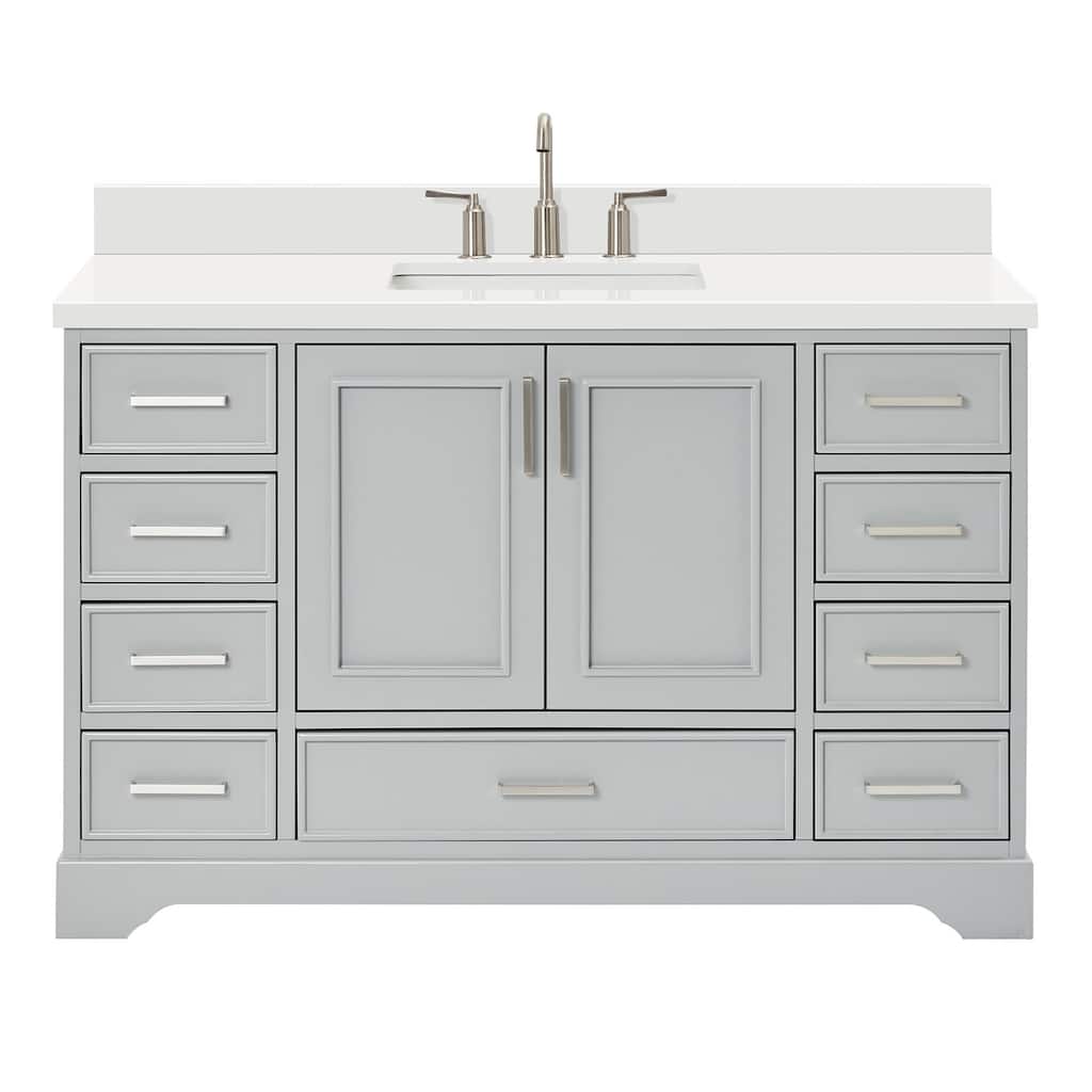 Ariel M055SWQRVO Stafford 55" Free Standing Single Basin Vanity Set
