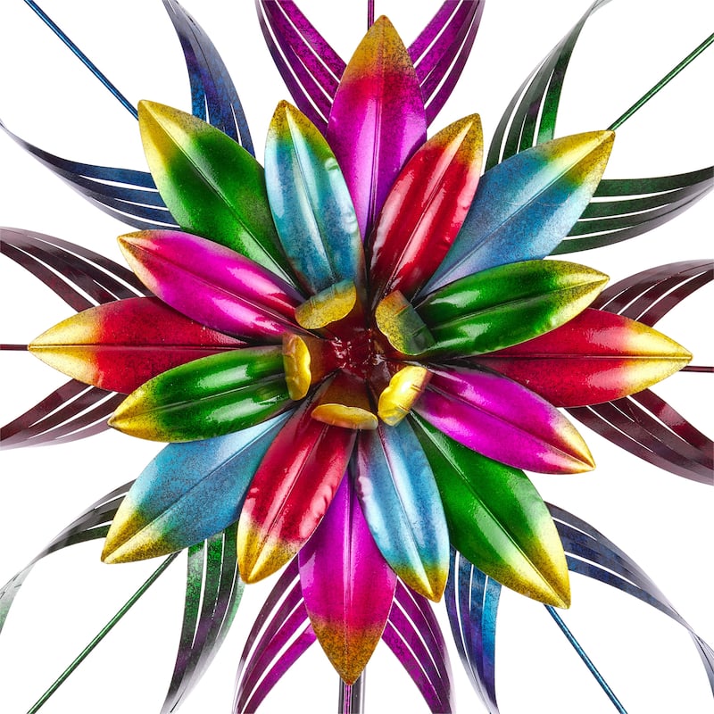 Alpine Corporation Outdoor Wind Spinner Stake Yard Decoration