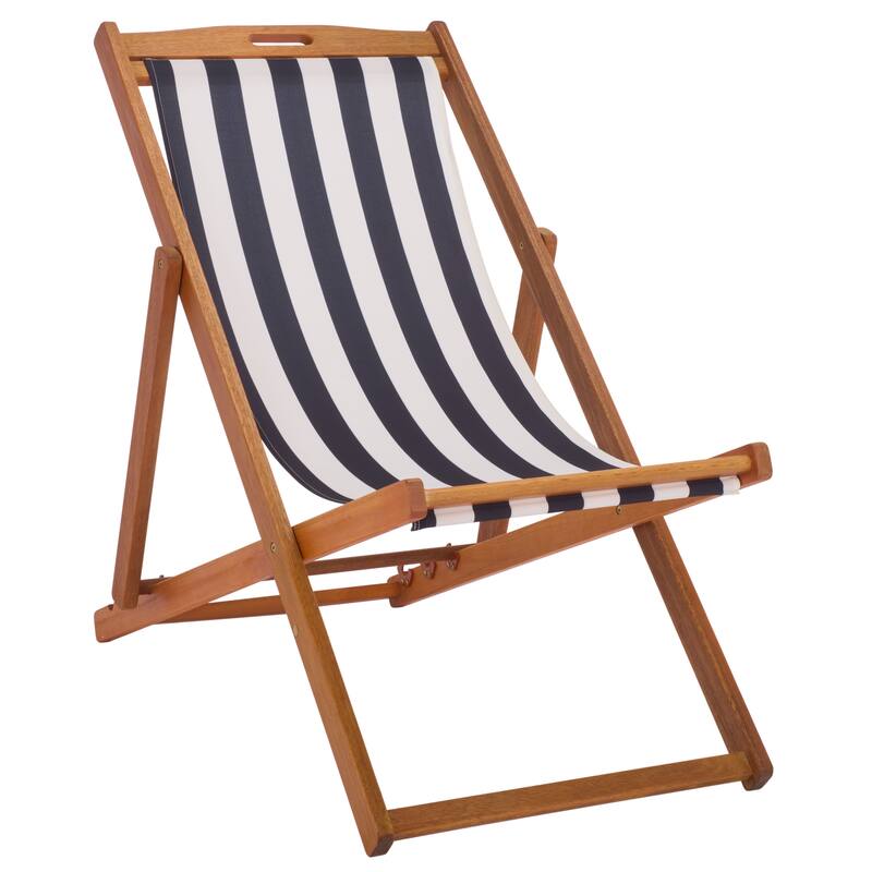 SAFAVIEH Outdoor Natalya Foldable Sling Chair (Set of 2) - 24"W x 34"D x 41"H