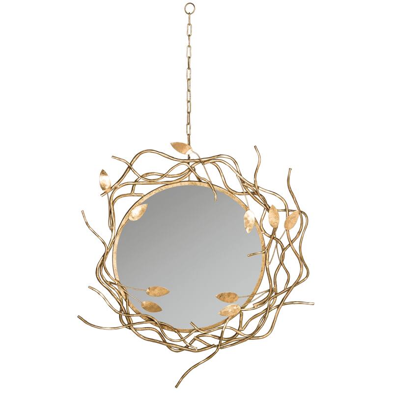 SAFAVIEH Shardae Wreath Antique Gold 39-inch Decorative Mirror - 34.5" x 38.5" x 3" - 33Wx33Dx33H