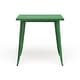 preview thumbnail 18 of 28, 31.5-inch Square Metal Indoor/Outdoor Cafe Table