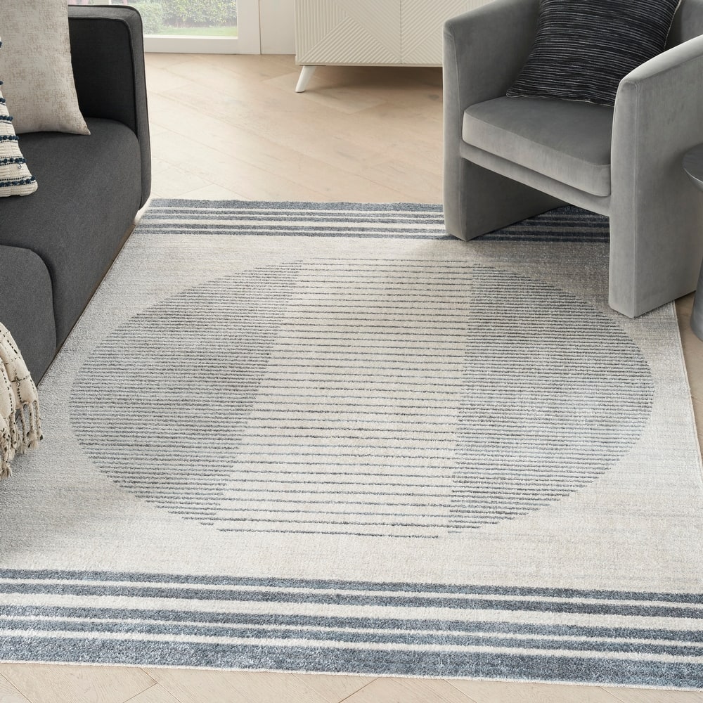 Nourison Astra Machine Washable Linear Area Rug