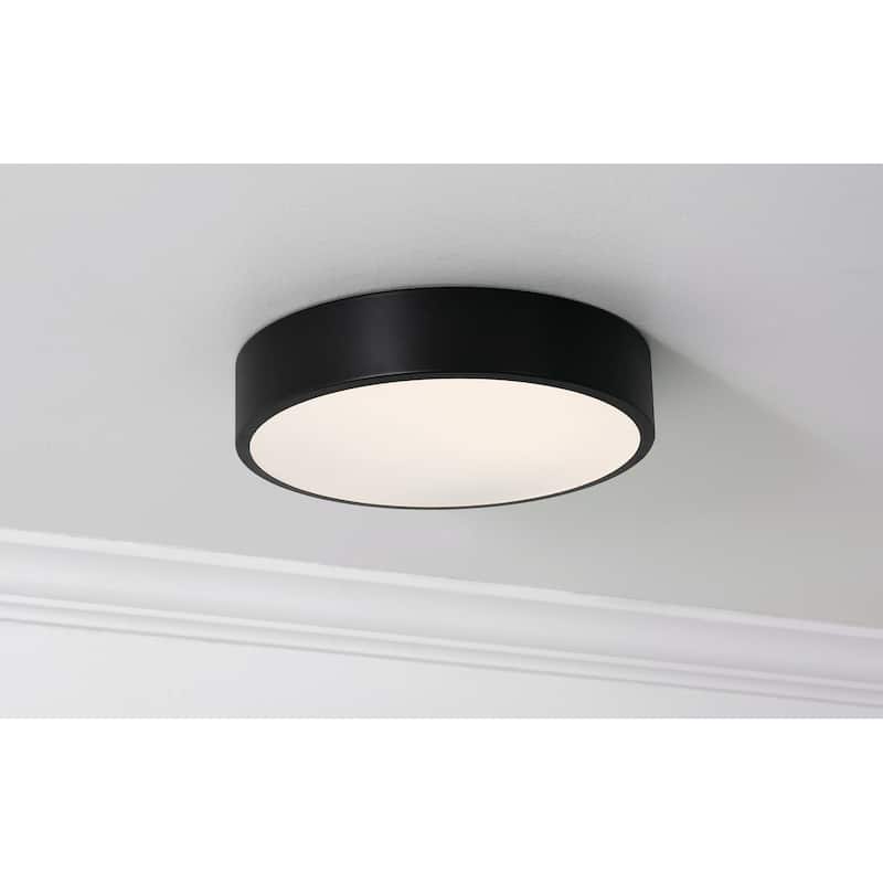 AFX BAYF12LAJUD Bailey 12" Wide Flush Mount Drum Ceiling Fixture
