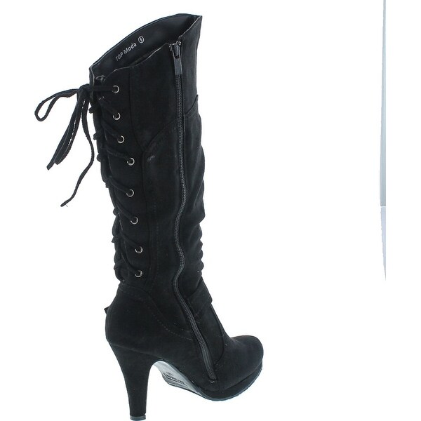 top moda black boots