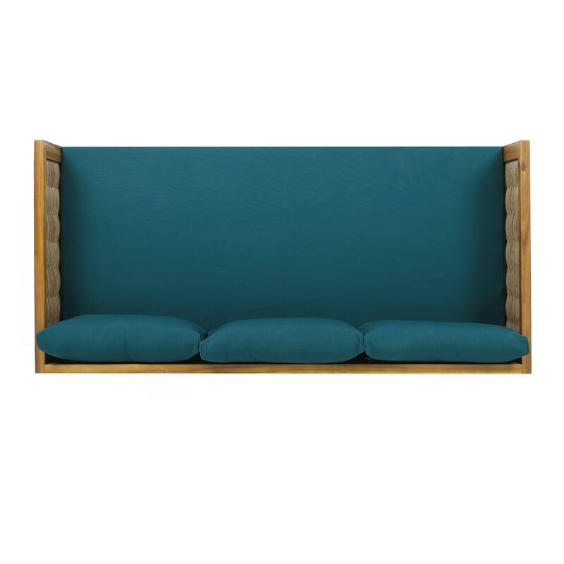3 Seater daybed with Rattan arms