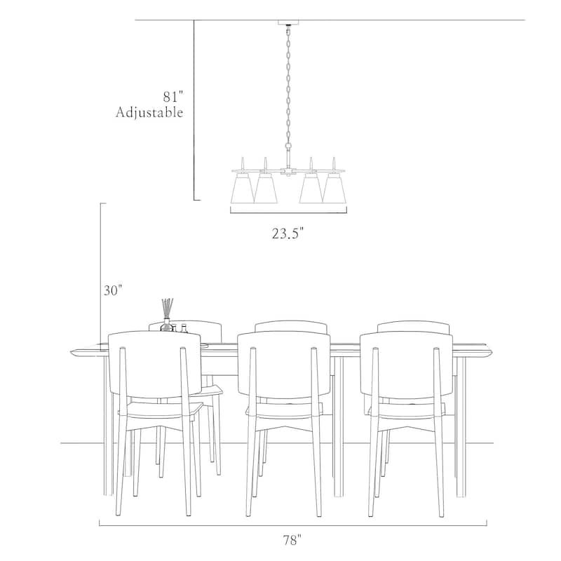 Aditi Mid-century Modern 6-Light Wheel Round Black Gold Bedroom Chandelier for Dining Room with Seeded Glass - D 23.6"* H 18.1"