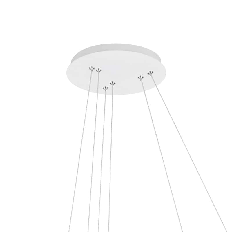 Chalice LED Chandelier With White Finish