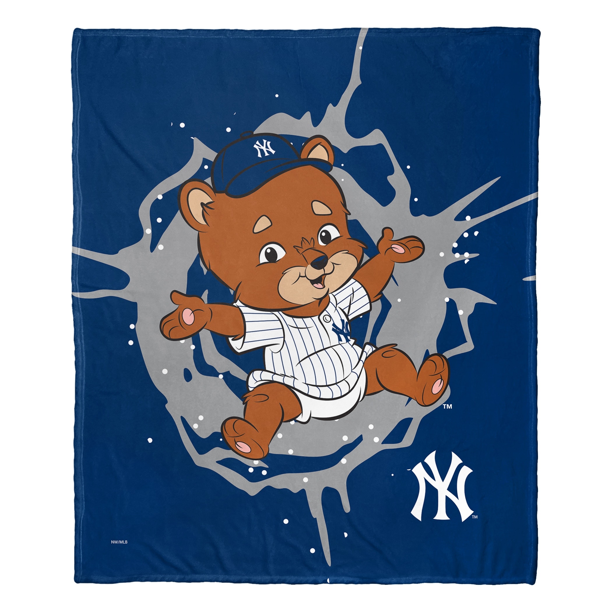 MLB Mascots New York Yankees Silk Touch Throw Blanket