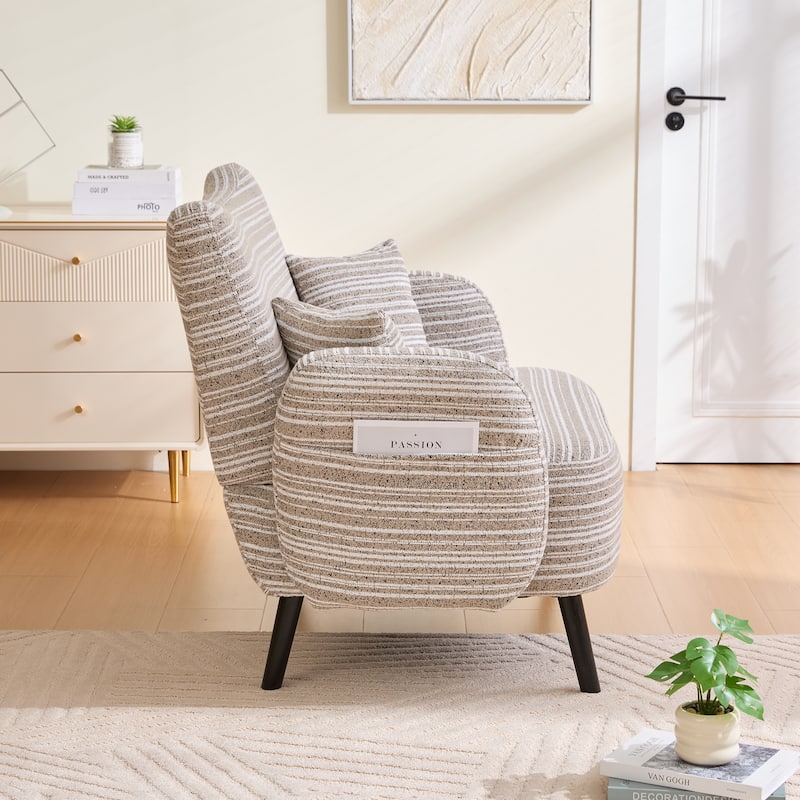 Modern style two seater sofa with ultra comfortable armrests