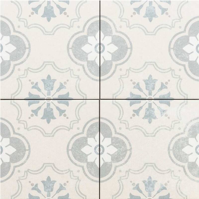 The Tile Life Oheka 6x6 Bridgeham Matte Porcelain Patterned Floor & Wall Tile