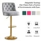 preview thumbnail 25 of 34, HOMYKA 360 Degrees Swivel Bar Chair With Adjustable Height and Metal Feet Bar Stool Set of 2