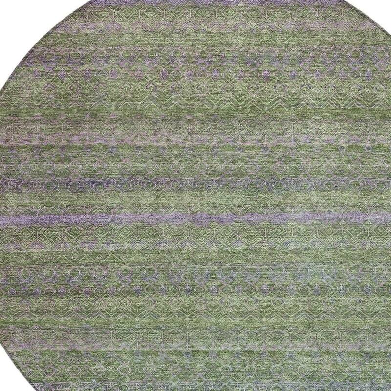 HomeRoots Striped Transitional Rectangle Outdoor Rug