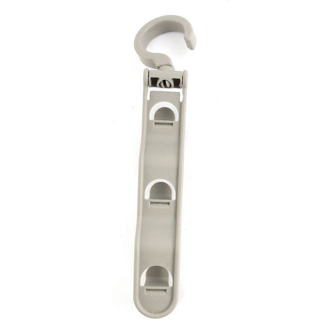 Shop Laundry Room Vertical 3 Hooks Plastic Coat Rack Clothes Hanger Gray 2 Pcs Overstock 18441136
