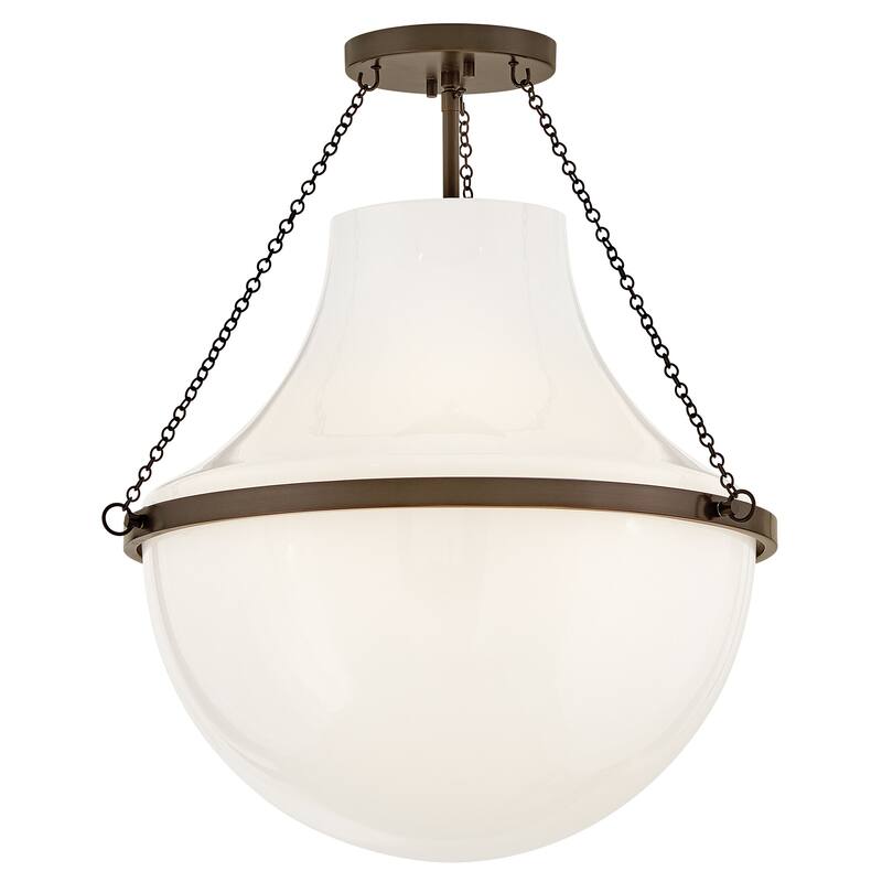 Hinkley Lighting 46893 Collins 20" Wide Semi-Flush Ceiling Fixture - Heritage Bronze