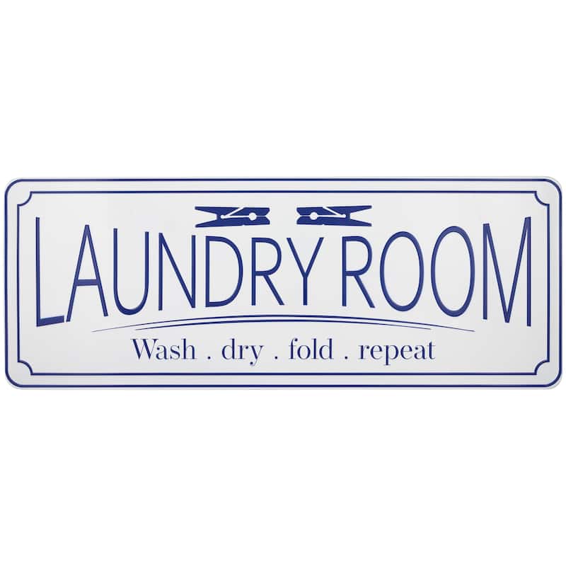 Laundry Room Metal Wall Sign - 36.25"