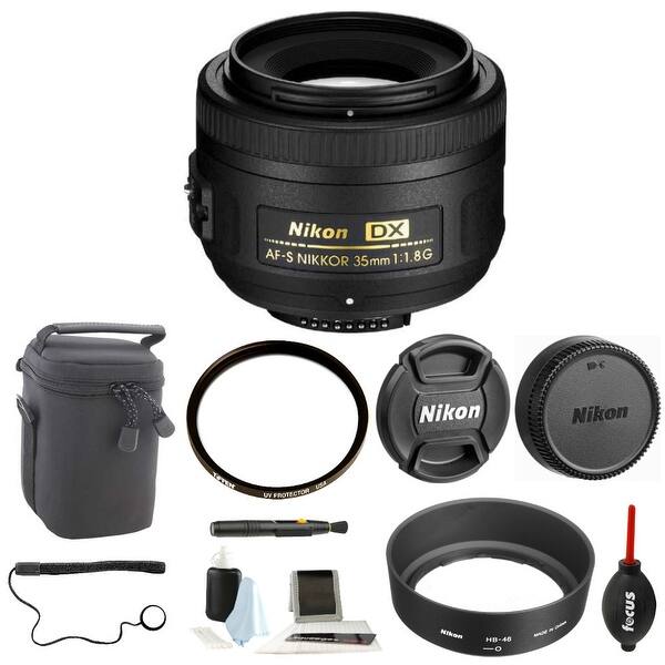 Shop Black Friday Deals On Nikon Af S Dx Nikkor 35mm F 1 8g Lens With Accessory Bundle Overstock 22898161