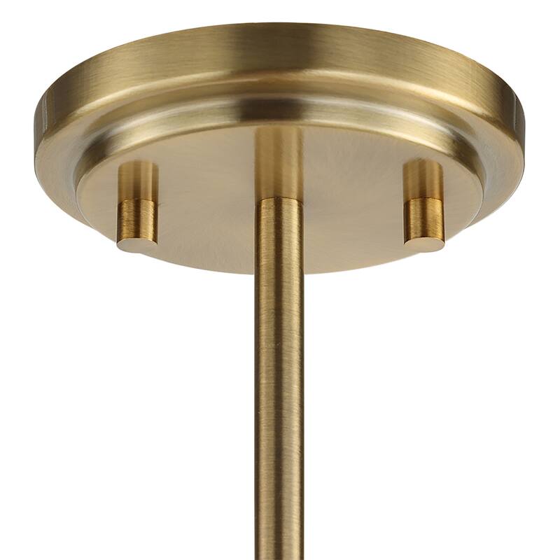 12-Light Ceiling Chandelier with Cut-Out Shade - 31" - Gold