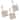 Creative Scents Victoria Beige Shower Curtain Hooks - Set of 12