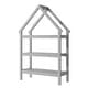 preview thumbnail 15 of 39, Kids bedroom set Twin size wood house bed with storage shelf and hanger