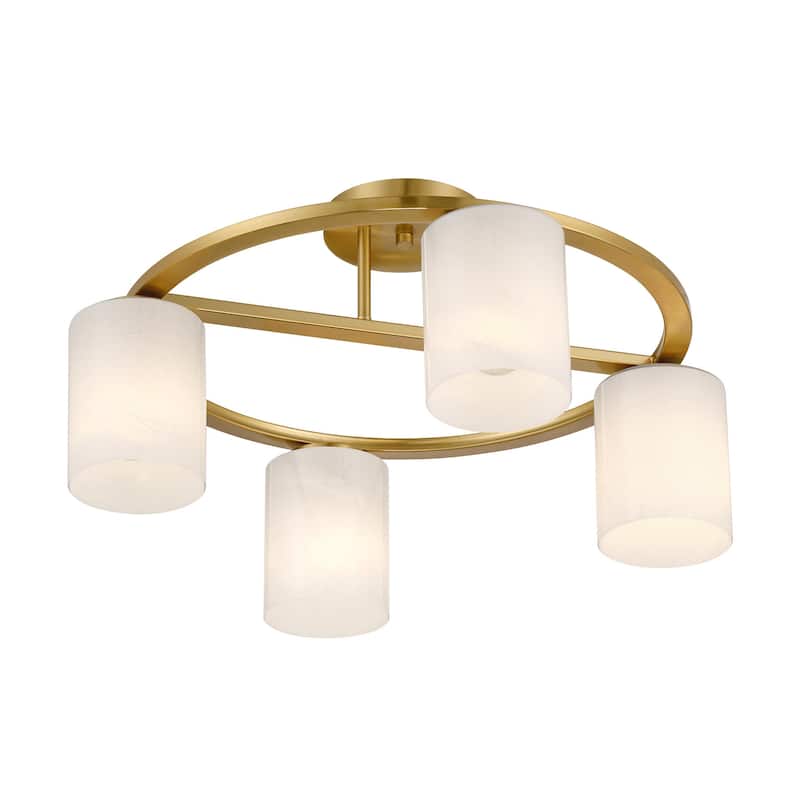 Savoy House 6-4693-4 Herron 4 Light 24" Wide LED Semi-Flush Ceiling