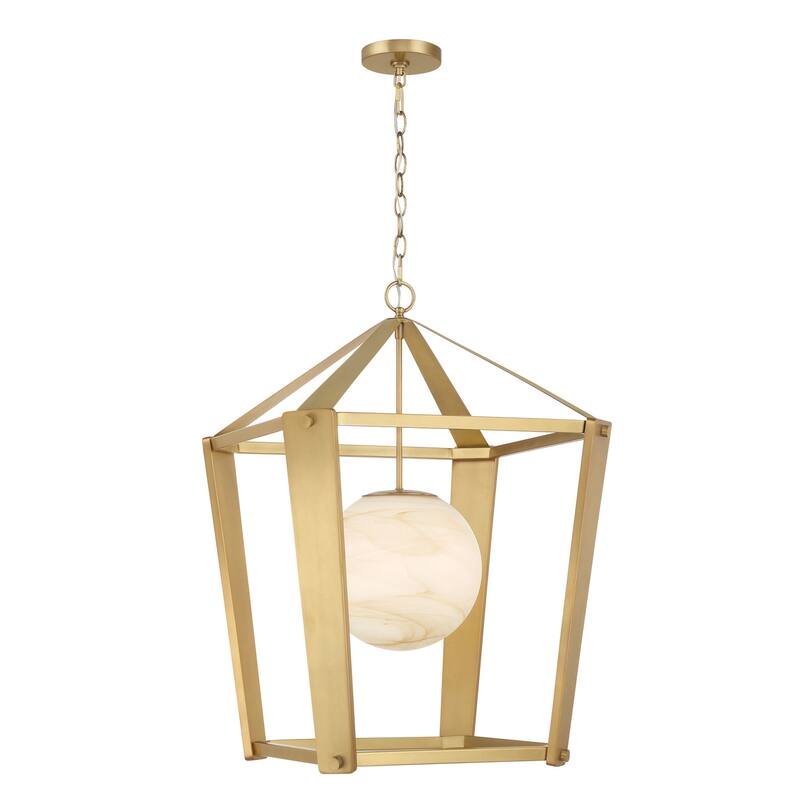 Minka Lavery 3785 Shimmer 21" Wide Pendant with Etched Opal Glass