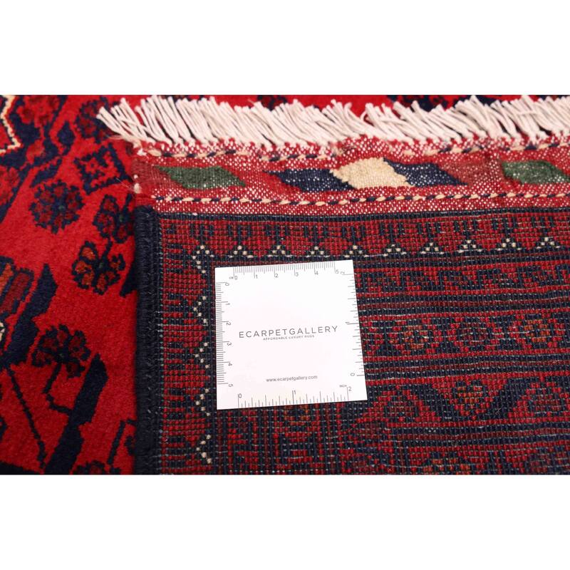 ECARPETGALLERY Hand-knotted Finest Khal Mohammadi Red Wool Rug - 9'8 x 13'1