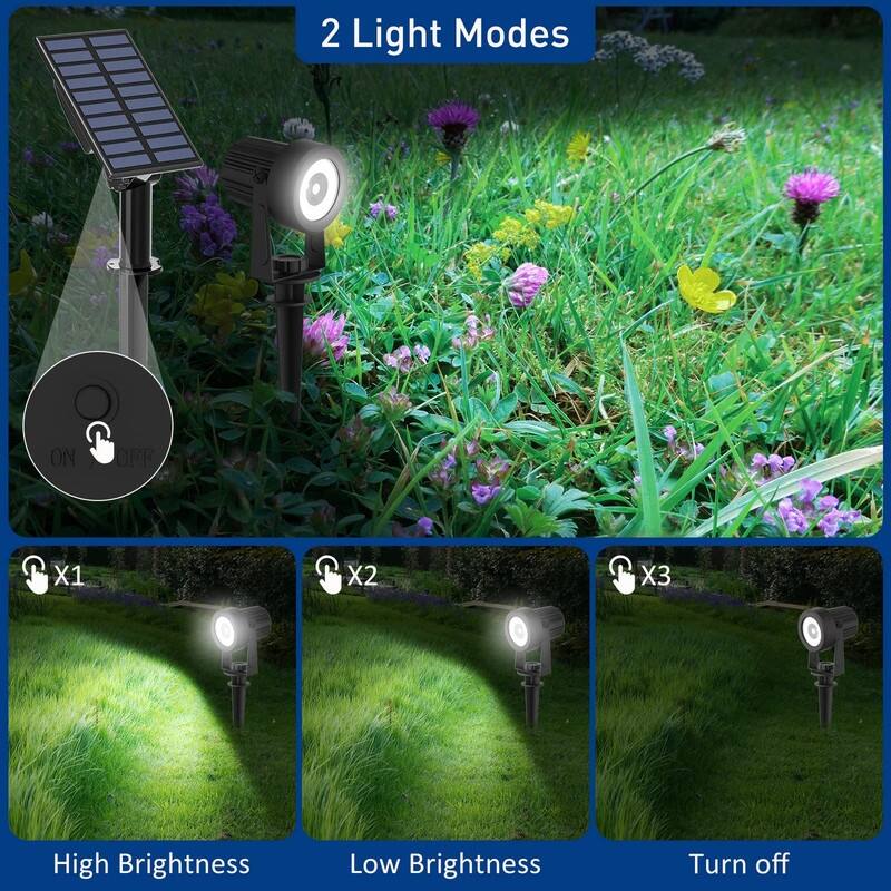 Solar Garden Spot Lights, LED Solar Landscape Light Outdoor