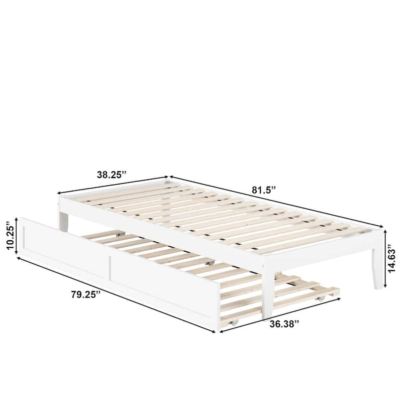 Colorado Bed with USB Turbo Charger and Twin Extra Long Trundle